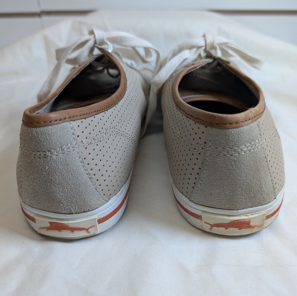 Tommy Bahama Men’s Borneo lace up perforated leather sneakers Size 11 1/2 NWOB - Picture 4 of 7